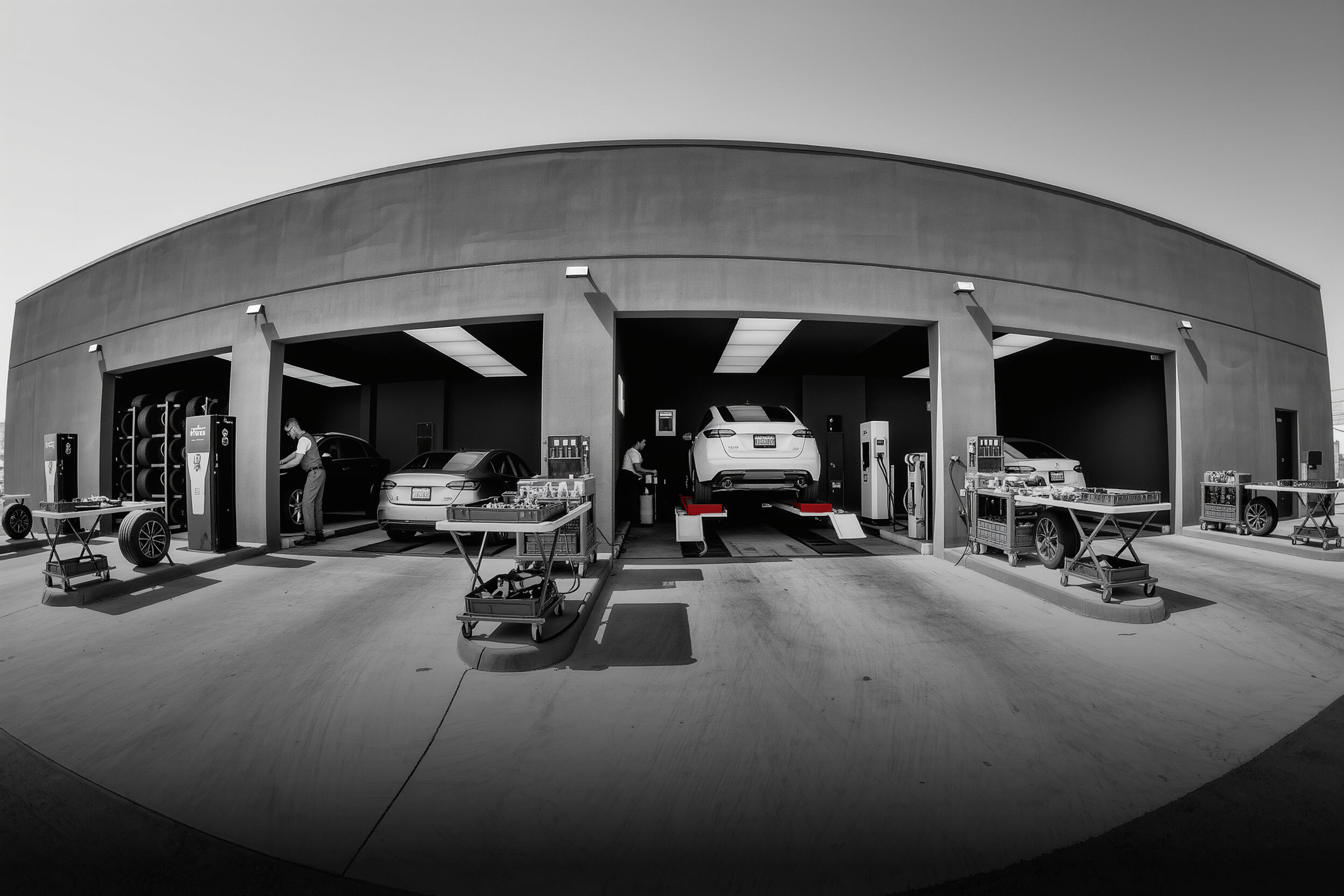 National Oil Stop express service bays