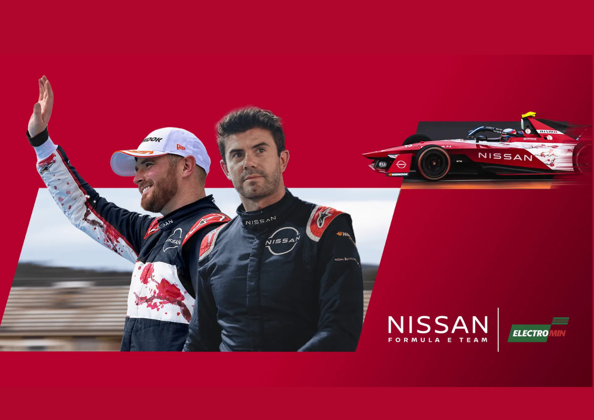 Motorsport-themed visual representing Petromin partnership and performance